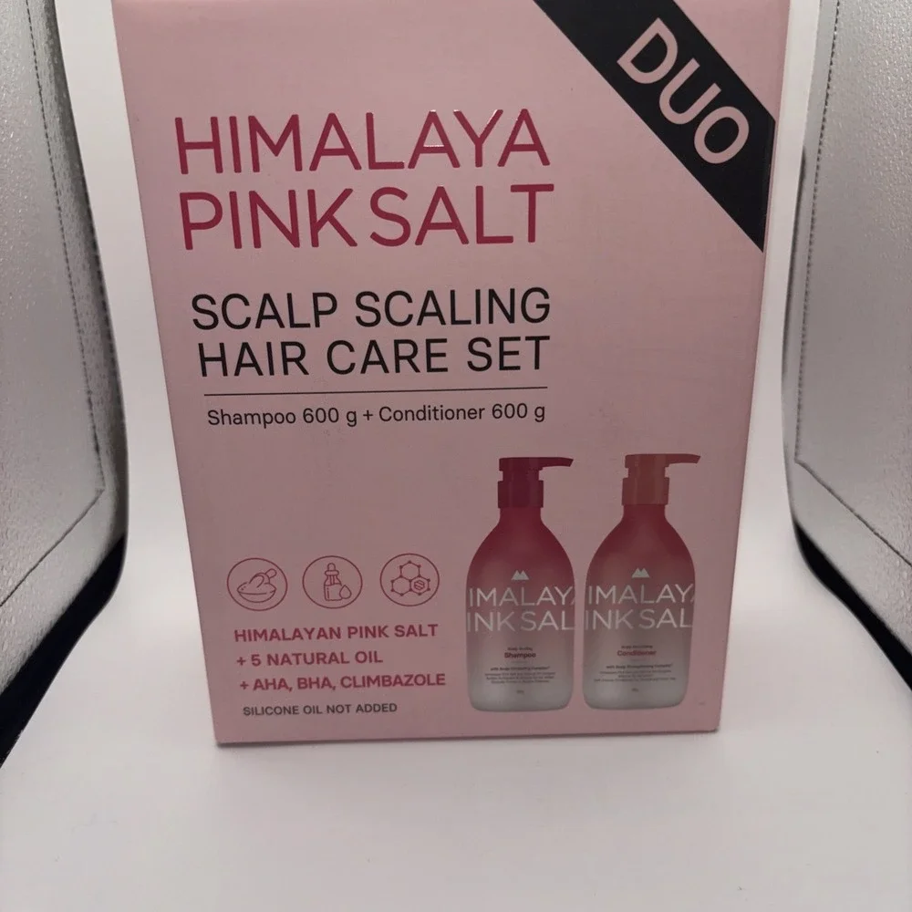 Himalaya Pink Salt Scalp Scaling Hair Care Set Duo